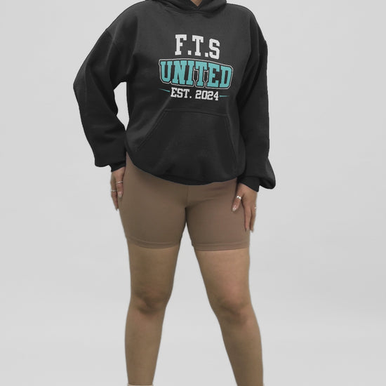 FTS United College Look Black Hoodie, the new movement for women who have had enough looking after other people. Made in Melbourne