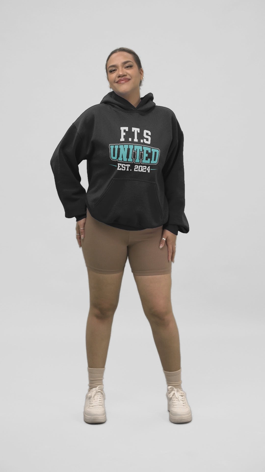 FTS United College Look Black Hoodie, the new movement for women who have had enough looking after other people. Made in Melbourne