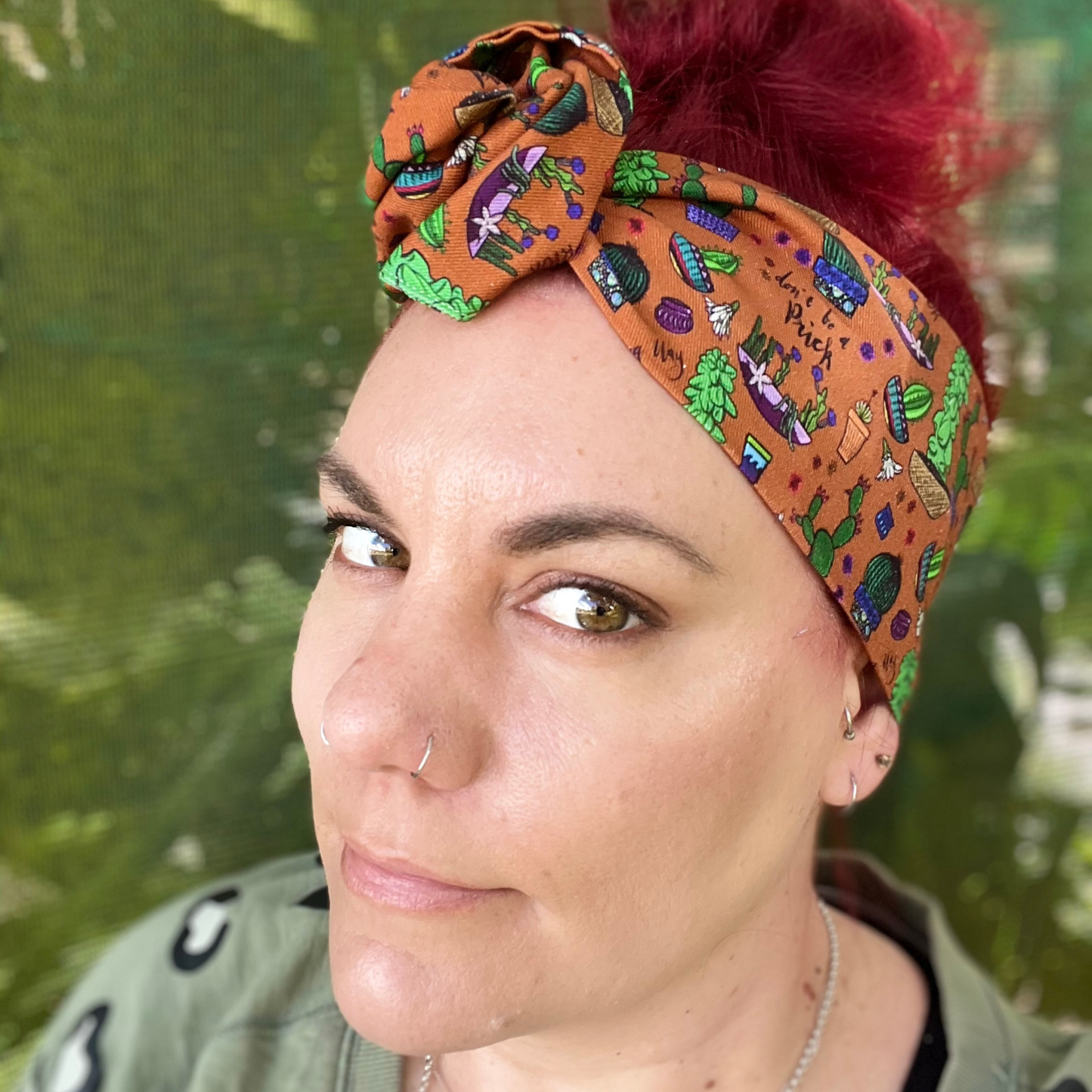 F**king P*ick on Terracotta Wired Head Wrap