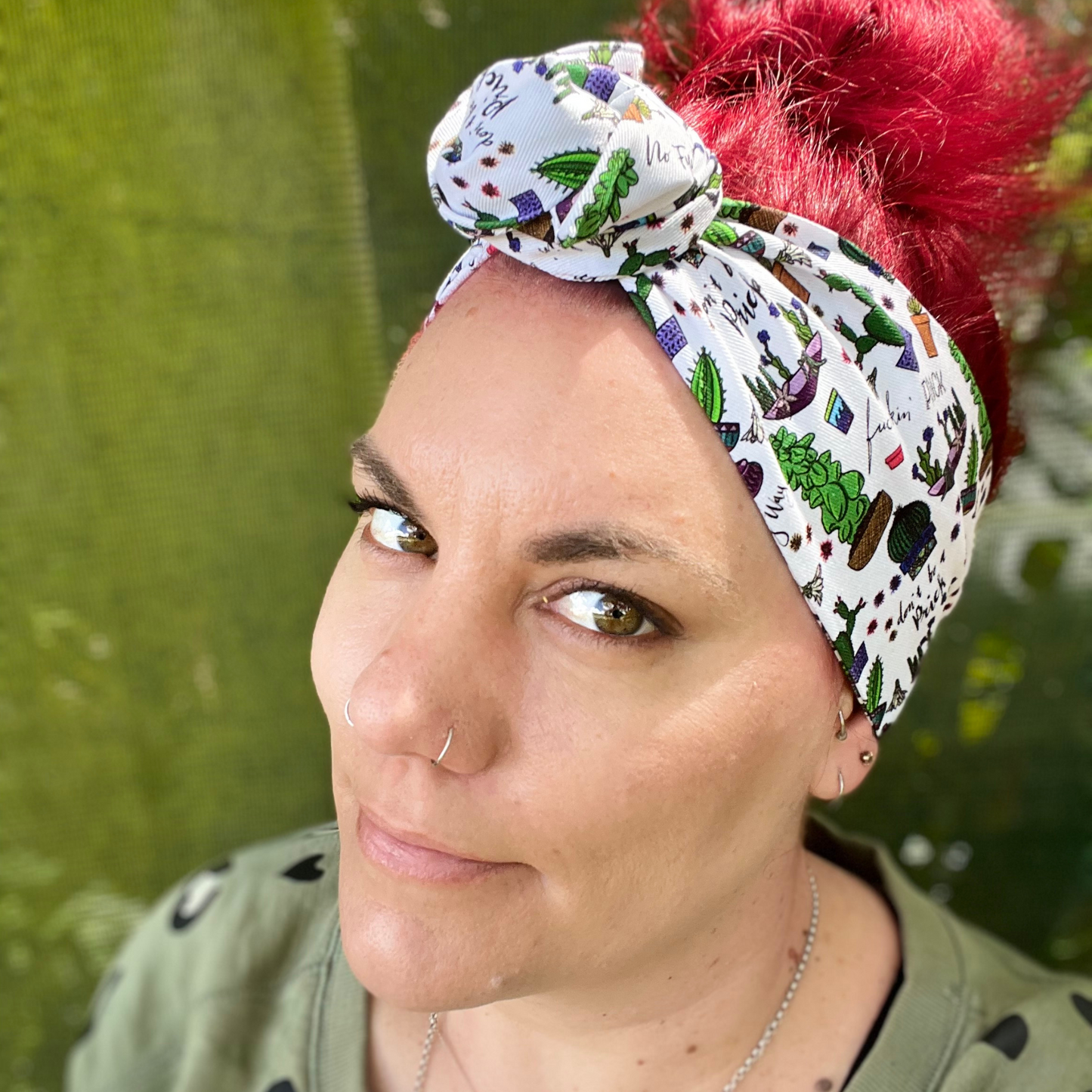 F**king P*ick on White Wired Head Wrap