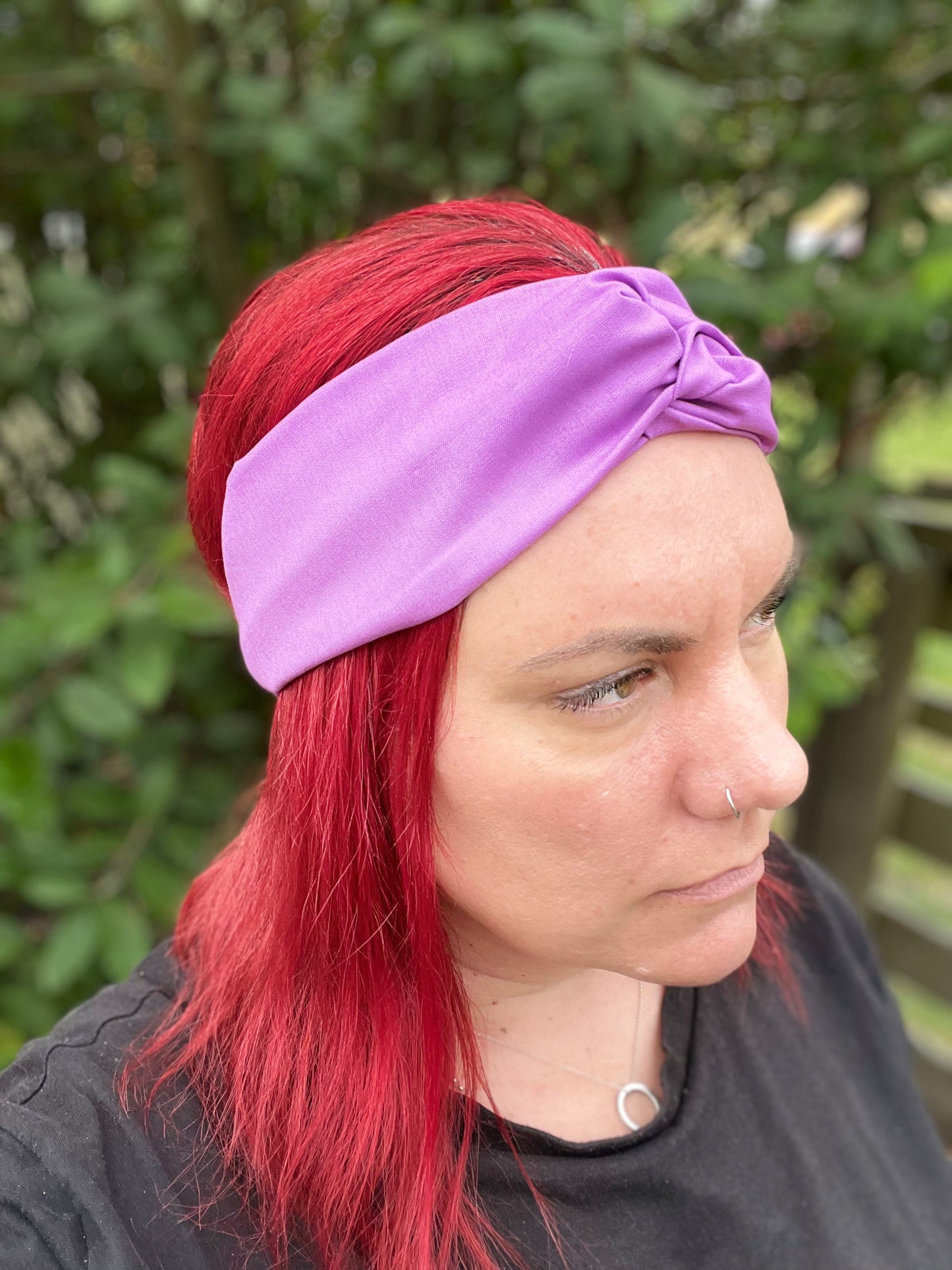 Light Purple Twist Headband with Elastic