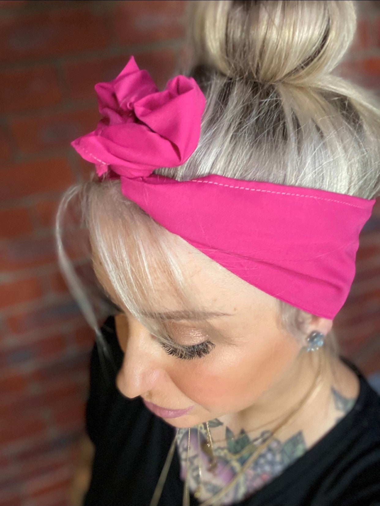True Pink Boho Wire Headband - Bae Bands Australia Twist Bow Wire Headband allows for your headband to stay in place all day with no headaches,