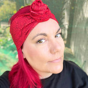 Red Paisley Wire Headband