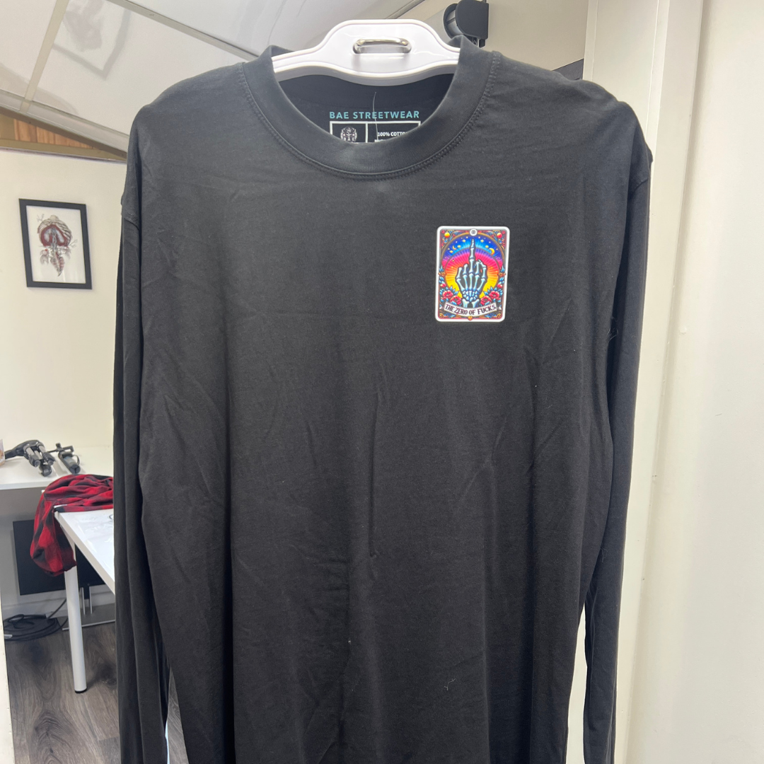 -Market Stash- The Zero of Fucks Long Sleeve Tee Large (14)