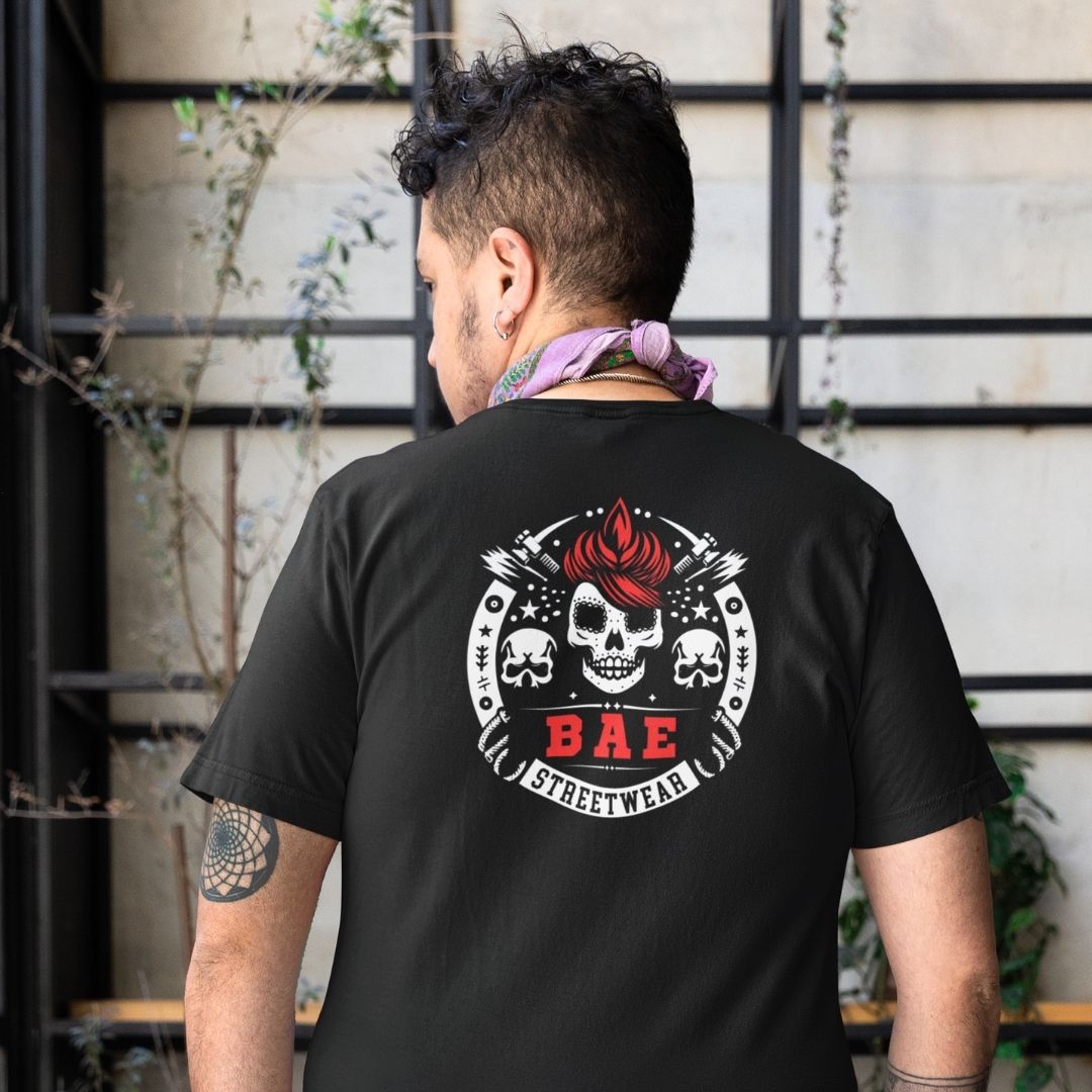 Bae Streetwear V Neck Oversized T-shirt