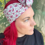 Purple Floral Wire Headband