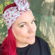 Purple Floral Wire Headband