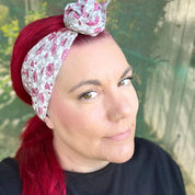 Purple Floral Wire Headband