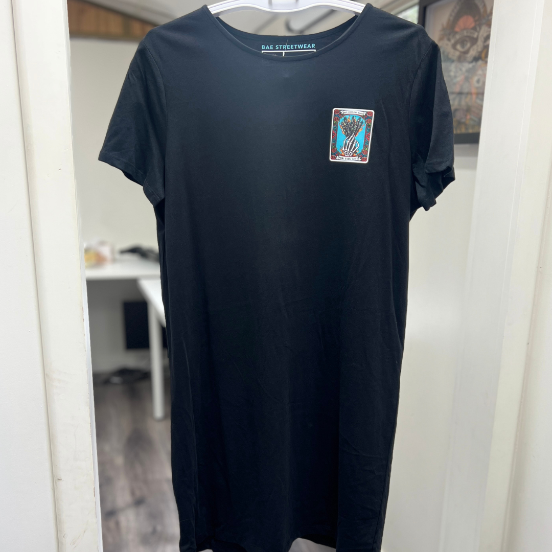 -Market Stash- Not Enough Sage Tshirt Dress Large (14)