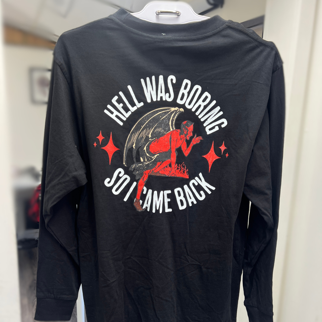 -Market Stash- Hell was boring Long Sleeve Tee Small (10)
