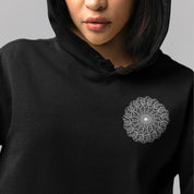 White Fuck It oversized Black Hoodie