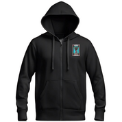 Sage Oversized Black Zip Up Hoodie