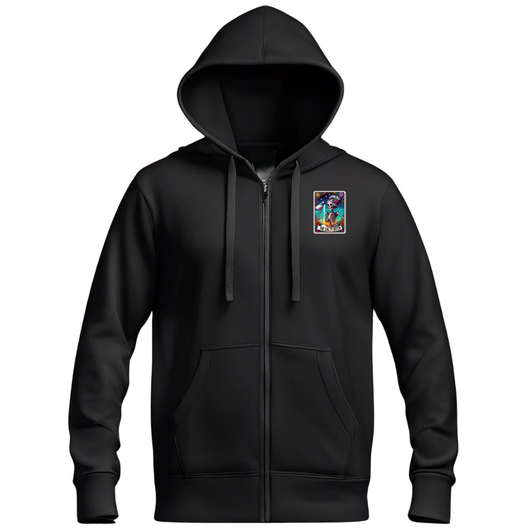 The Salty Bitch Oversized Black Zip Up Hoodie