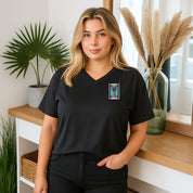 Sage V Neck Oversized T-shirt