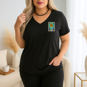 Shit Show V Neck Oversized T-shirt