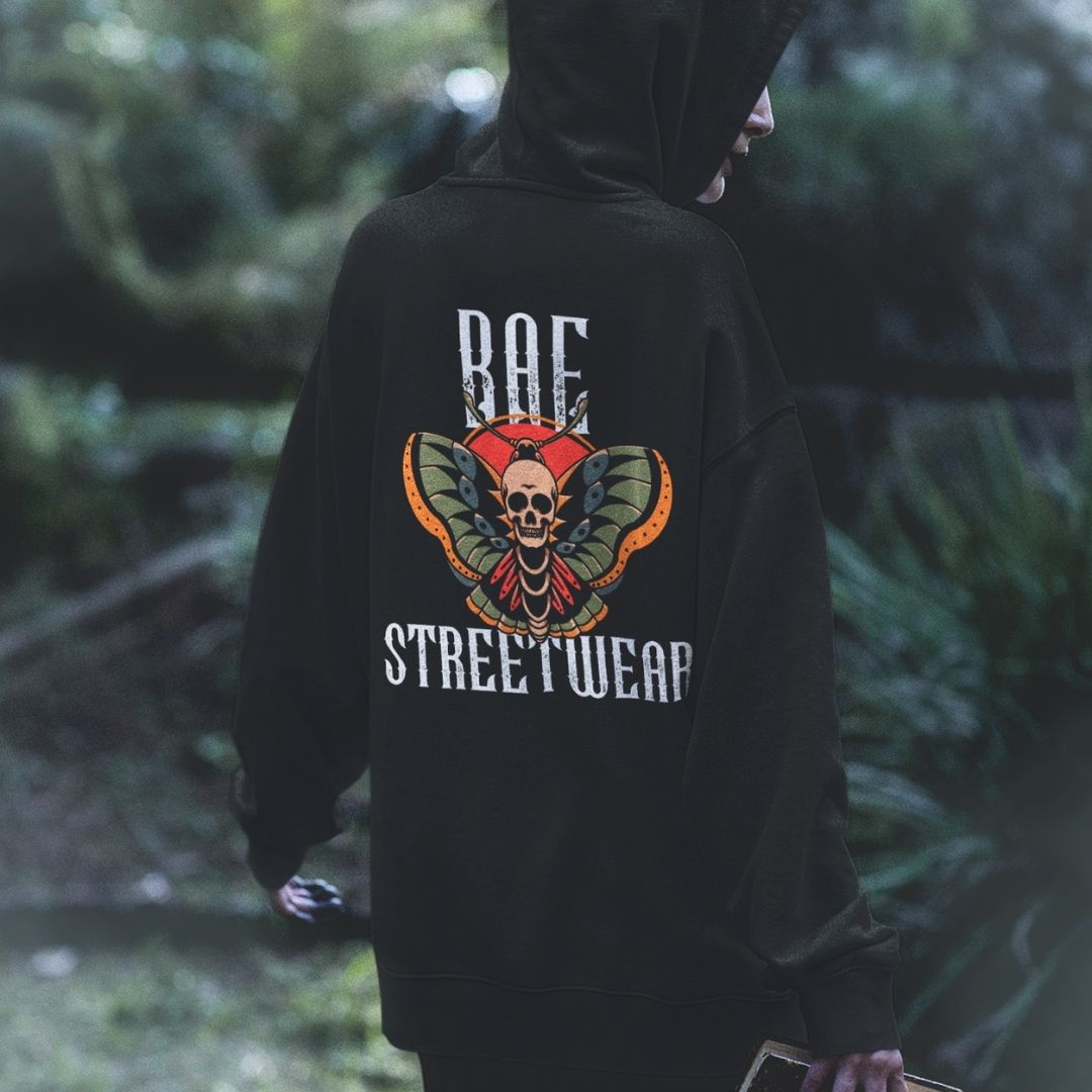 Moth Bae Streetwear Oversized Hoodie