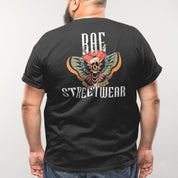 Moth Bae Streetwear V Neck Oversized T-shirt