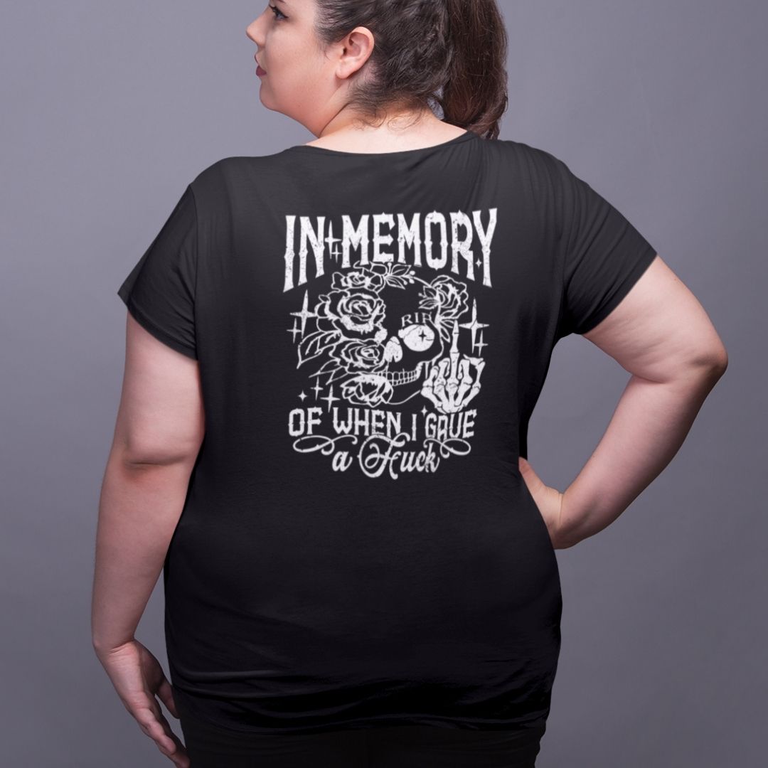 In Memory V Neck Oversized T-shirt