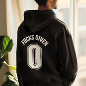 Fucks Given oversized Black Hoodie