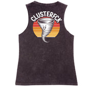Clusterfuck tank - Black Stone Washed