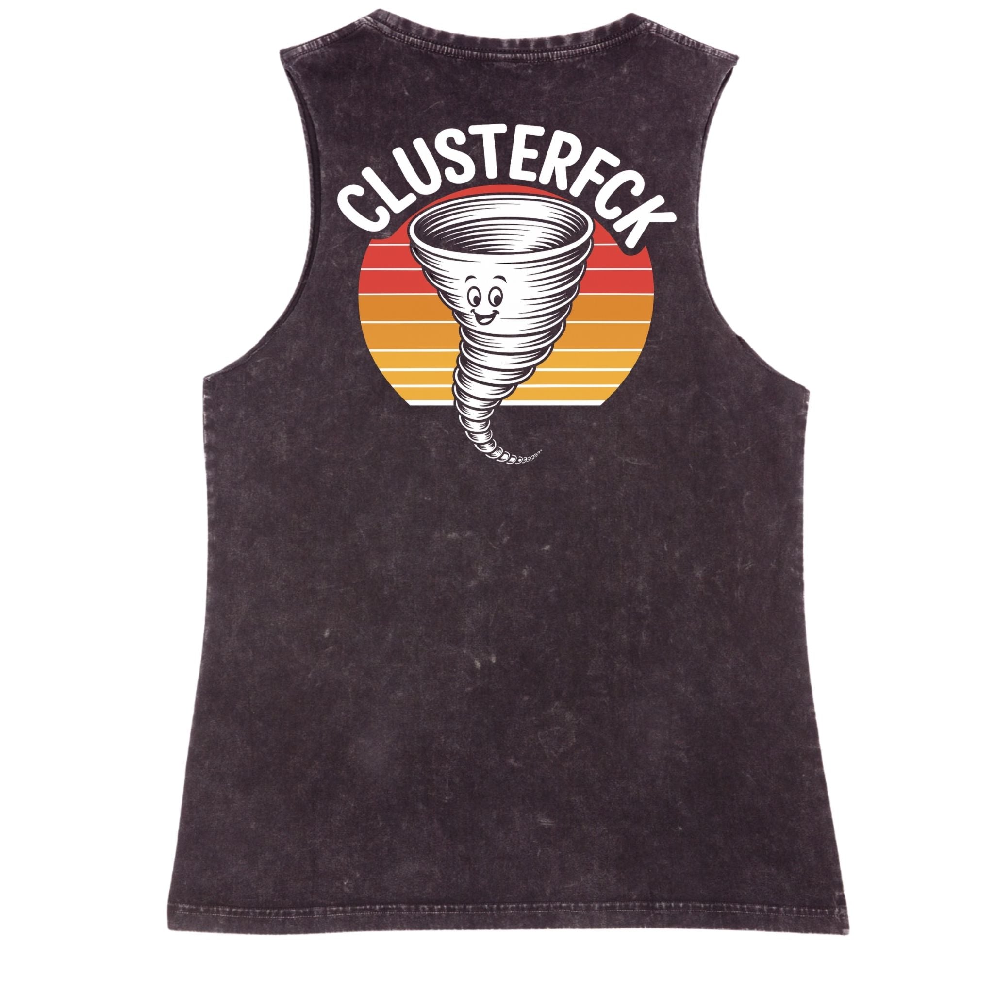 Clusterfuck tank - Black Stone Washed