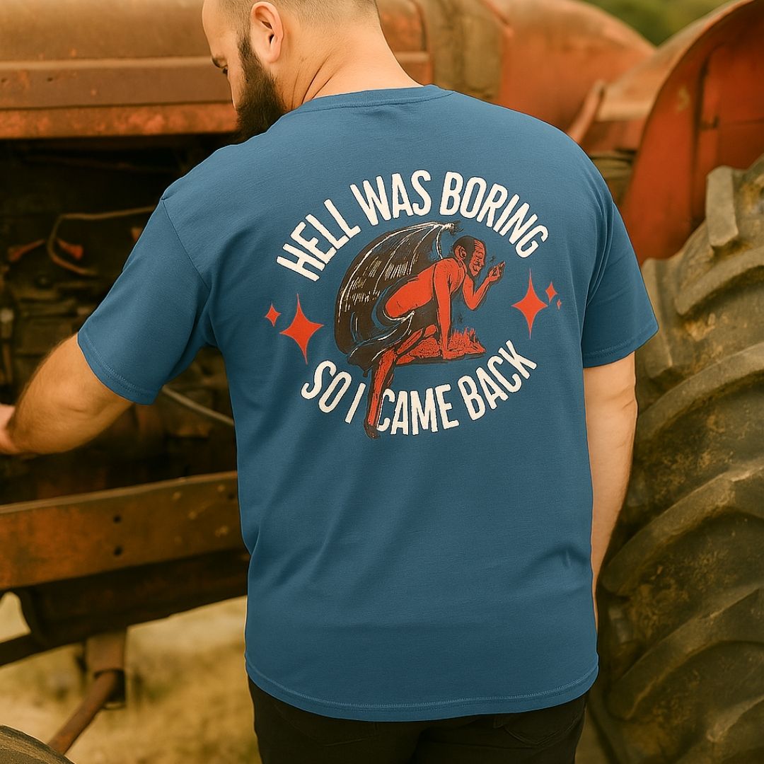 Hell was boring Oversized T-shirt