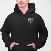Aussie Skull oversized Black Hoodie