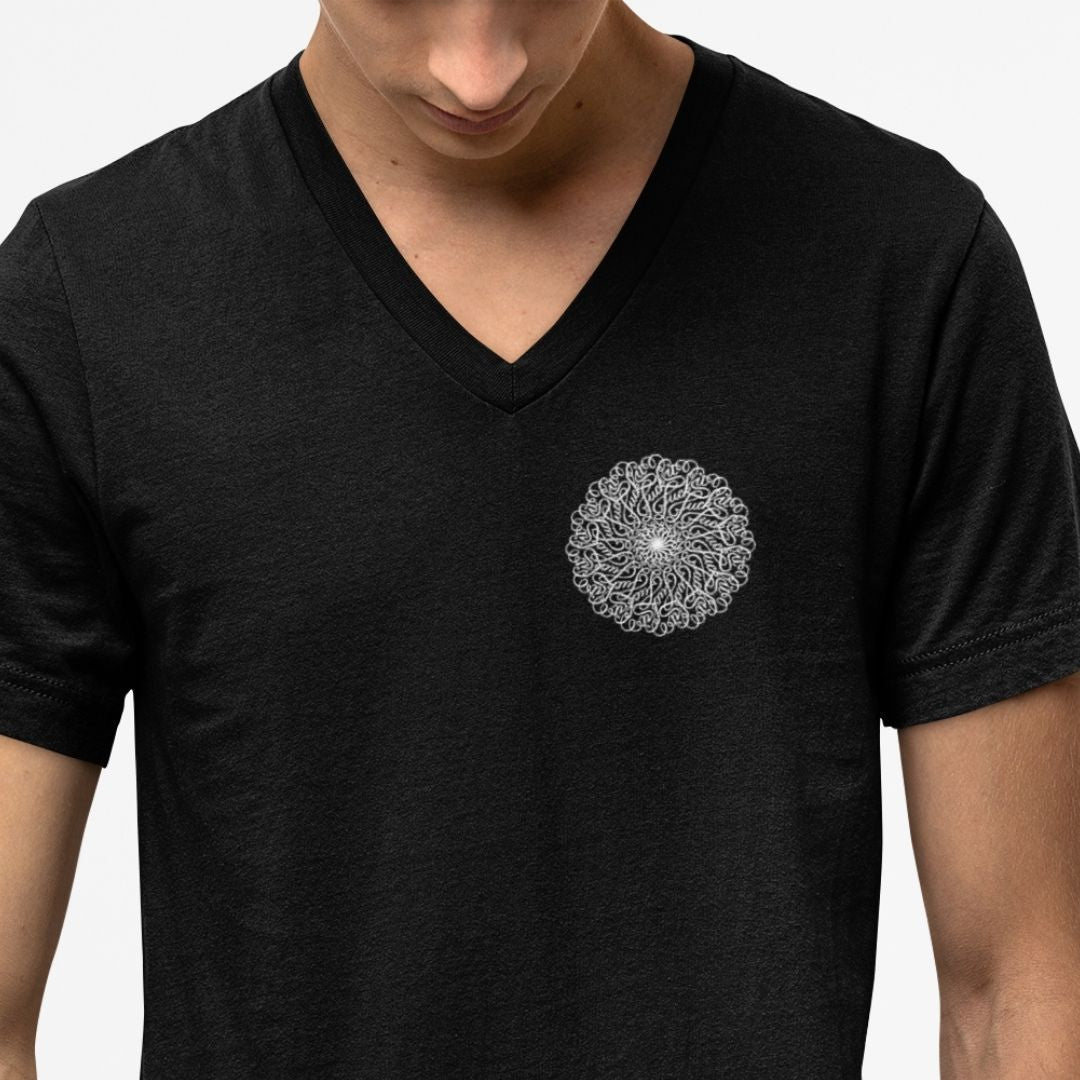 White Fuck it V Neck Oversized T-shirt