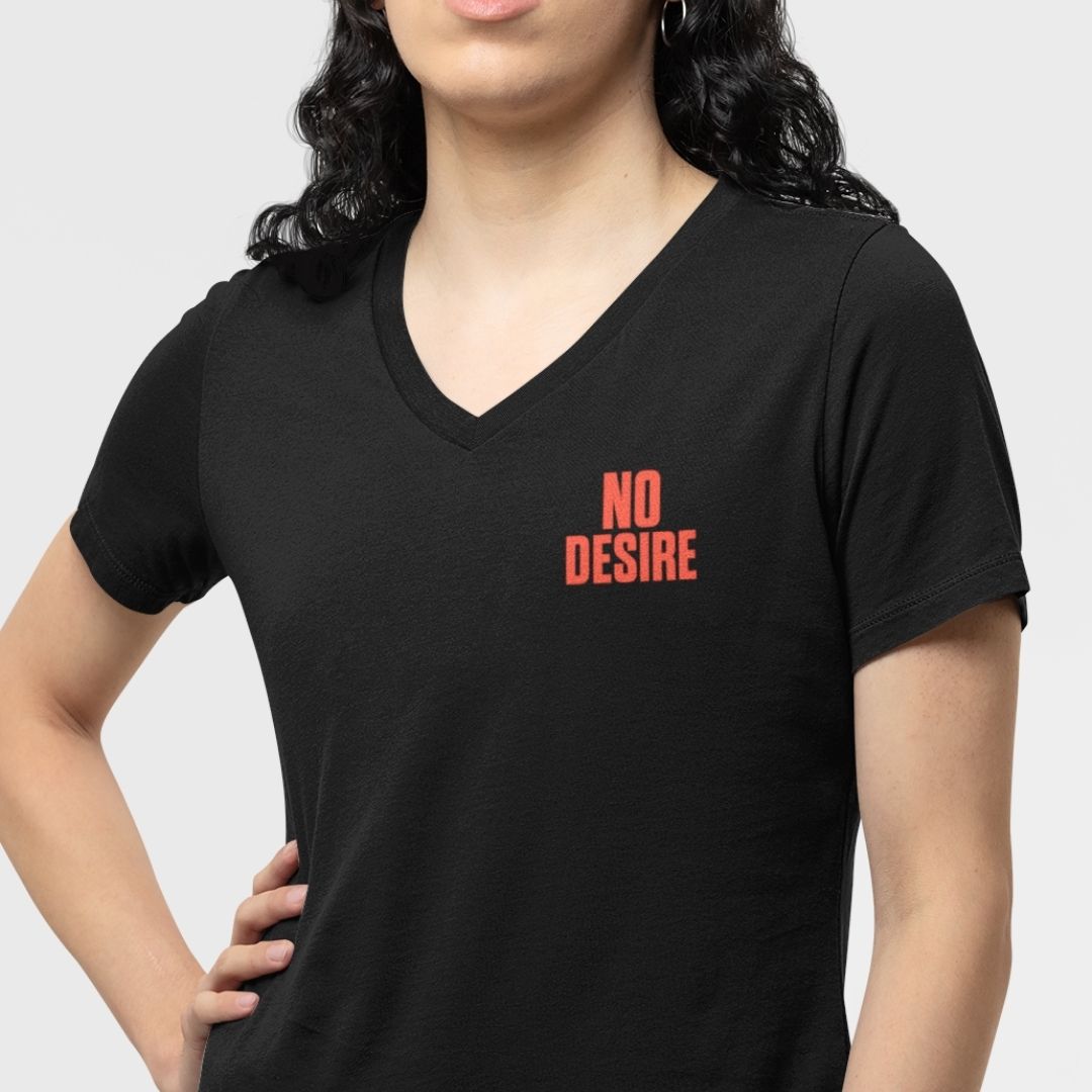 No Desire V Neck Oversized T-shirt