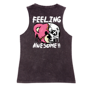 Feeling Awesome Tank - Black Stone Washed