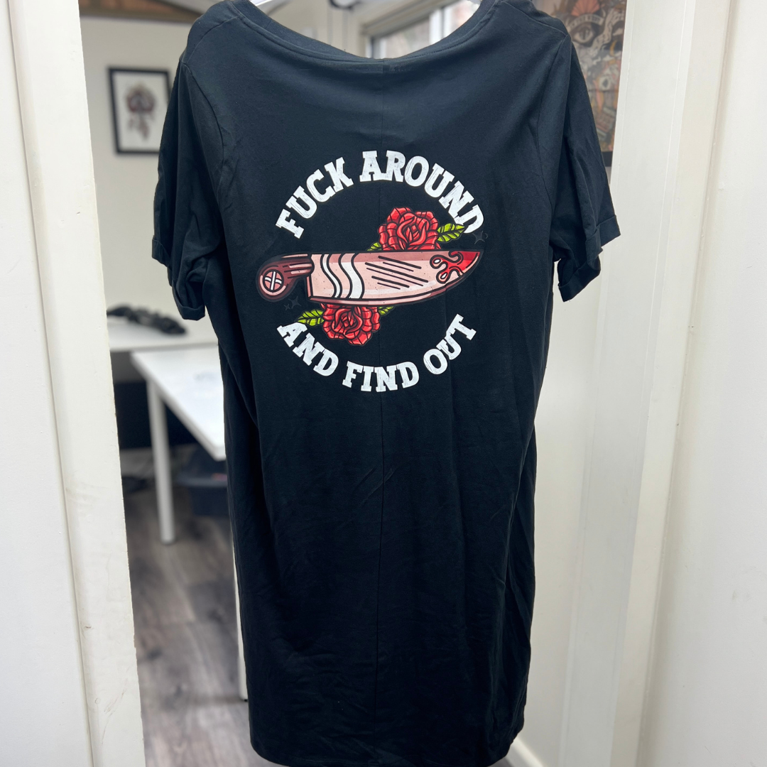 -Market Stash- Fuck Around Find Out Tshirt Dress 3XL (20)
