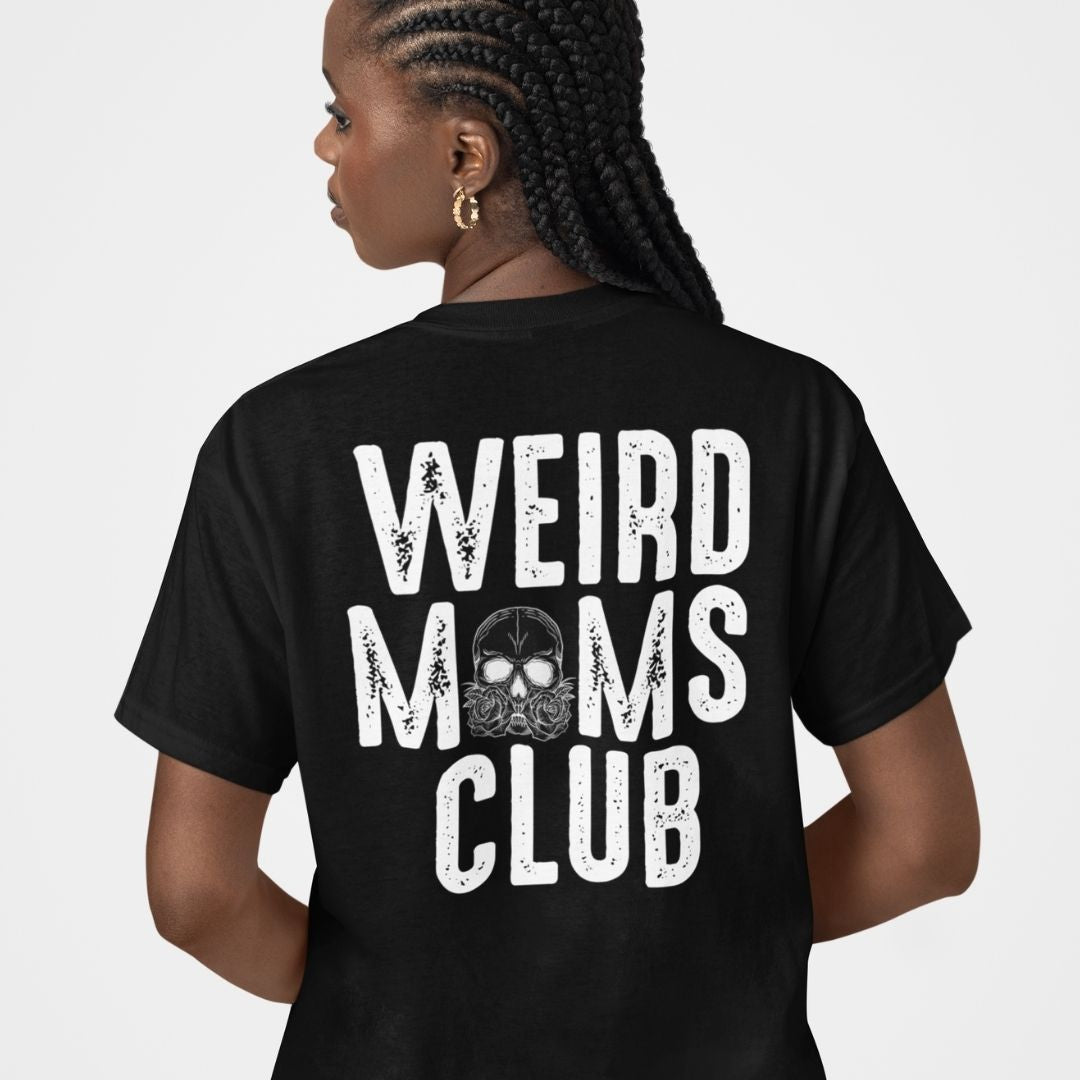 Weird Mums Club V Neck Oversized T-shirt