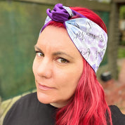 FTS Purple Reversible Wired Head Wrap