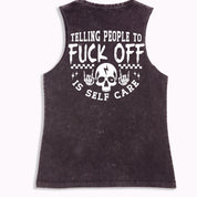 Telling People Tank - Black Stone Washed