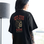 Own your Wicked V Neck Oversized T-shirt