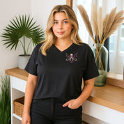 In the Darkness V Neck Oversized T-shirt