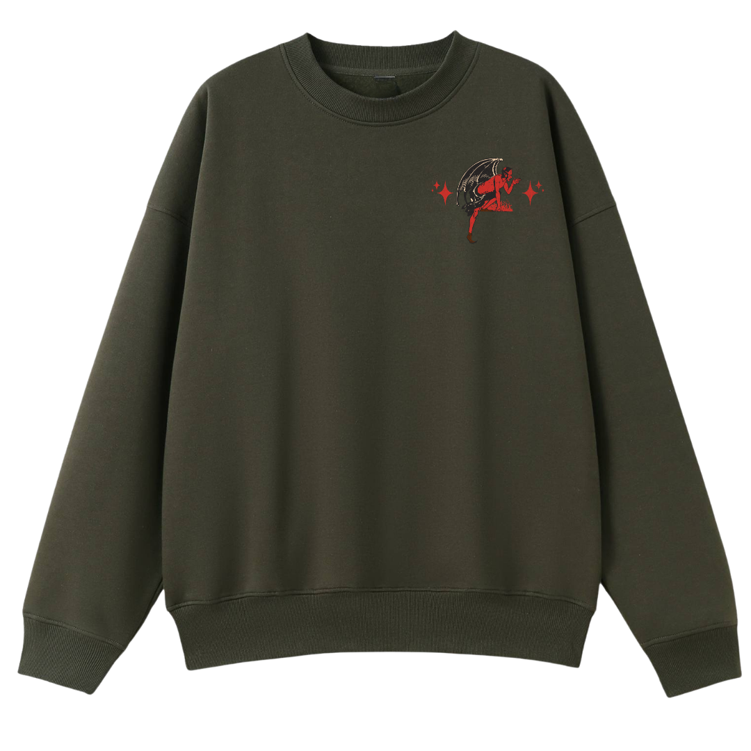 Hell Was Boring Oversized Crew Neck