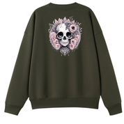 Roses and Bones Oversized Crew Neck