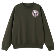 Roses and Bones Oversized Crew Neck