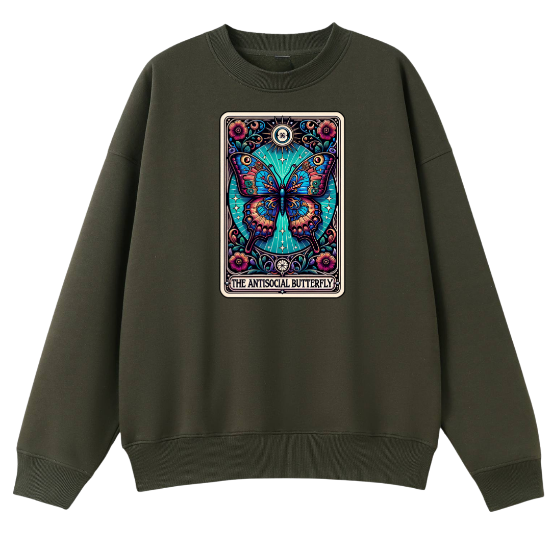 ArmyGreenCrewNeck-TheAntisocialButterfly-FrontPrint.png