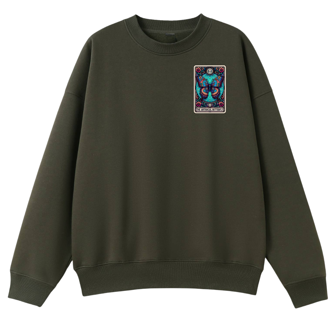 Antisocial Butterfly Tarot Oversized Crew Neck