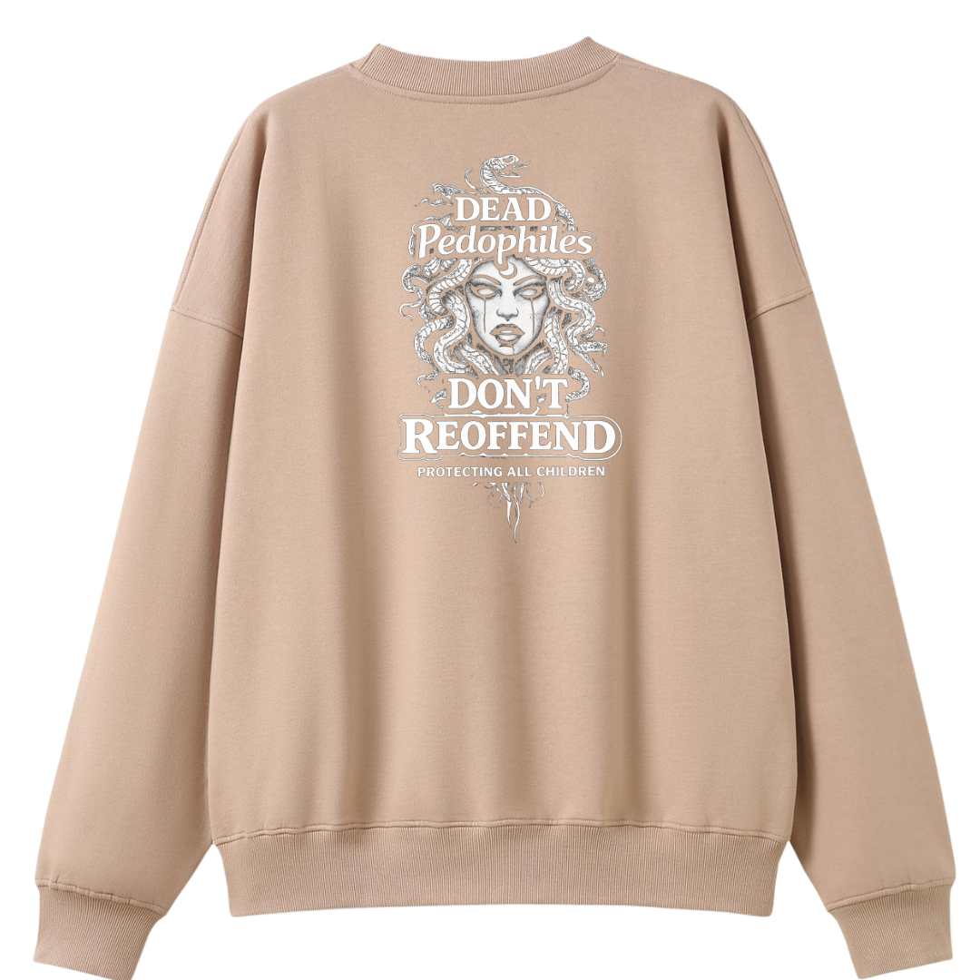 Dead Pedophiles Dont Reoffend Oversized Crew Neck