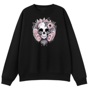 Roses and Bones Oversized Crew Neck