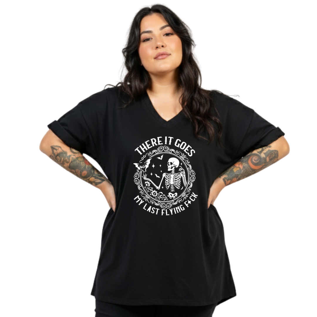 BlackVNeckTee-ThereItGoesMyLastFlyingFck-FrontPrint.png
