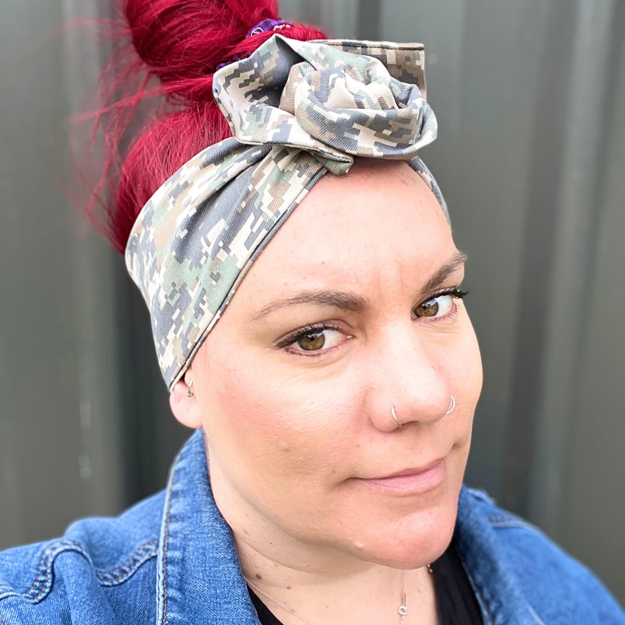 Camo Twist Bow Wire Headbands Australia