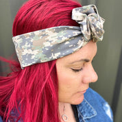 Camo Twist Bow Wire Headbands Australia