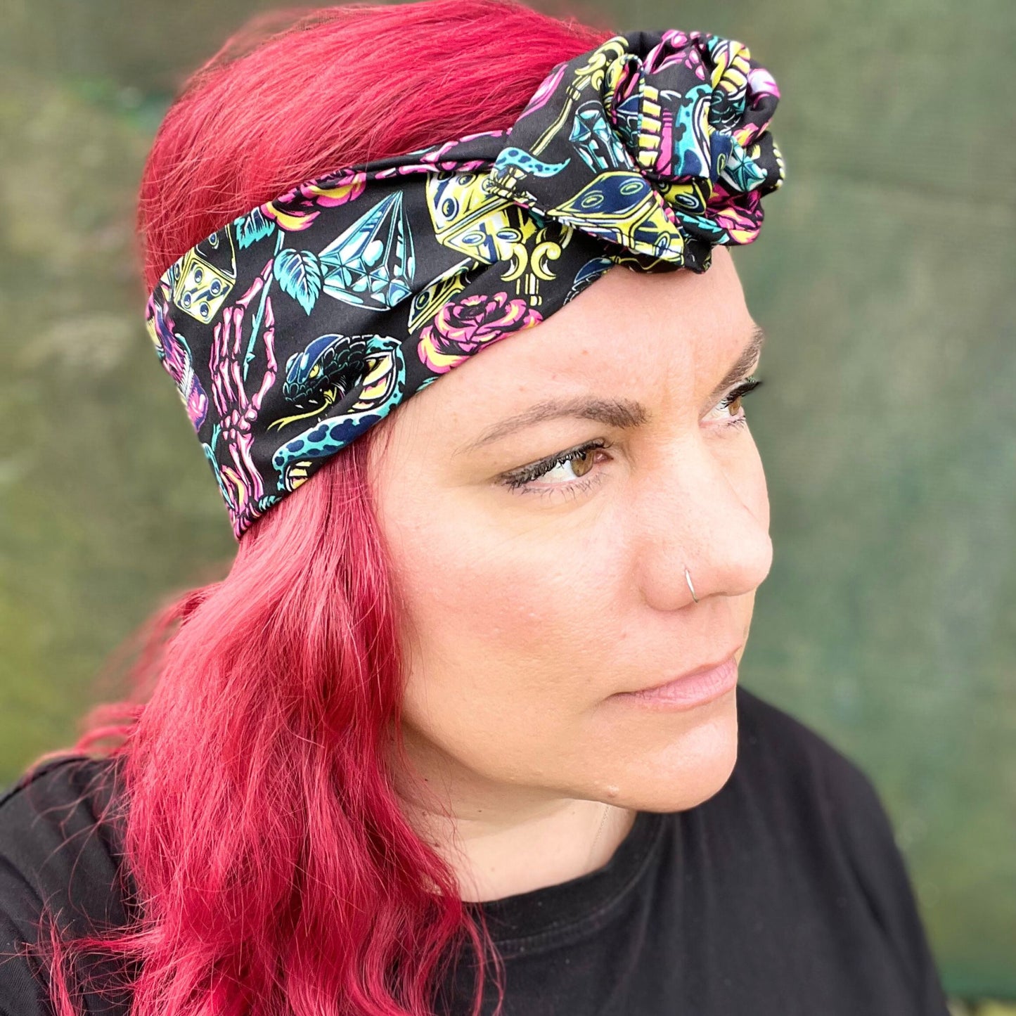 Tattoo Inspired Wire Head Wrap