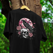 Raven of Death V Neck Oversized T-shirt