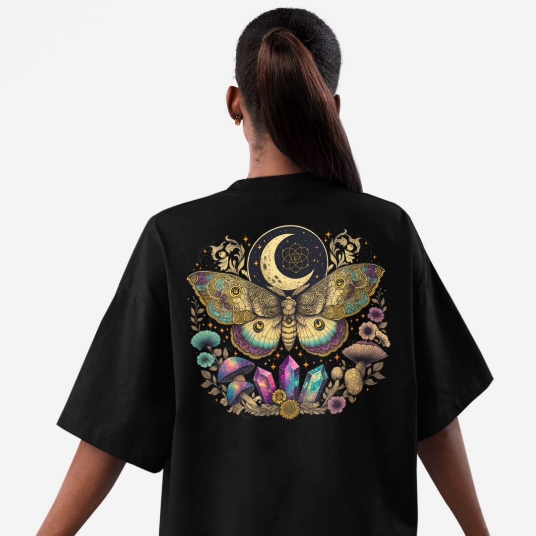 Crystal Moth Oversized T-shirt