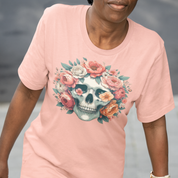 Floral Skull Oversized T-shirt